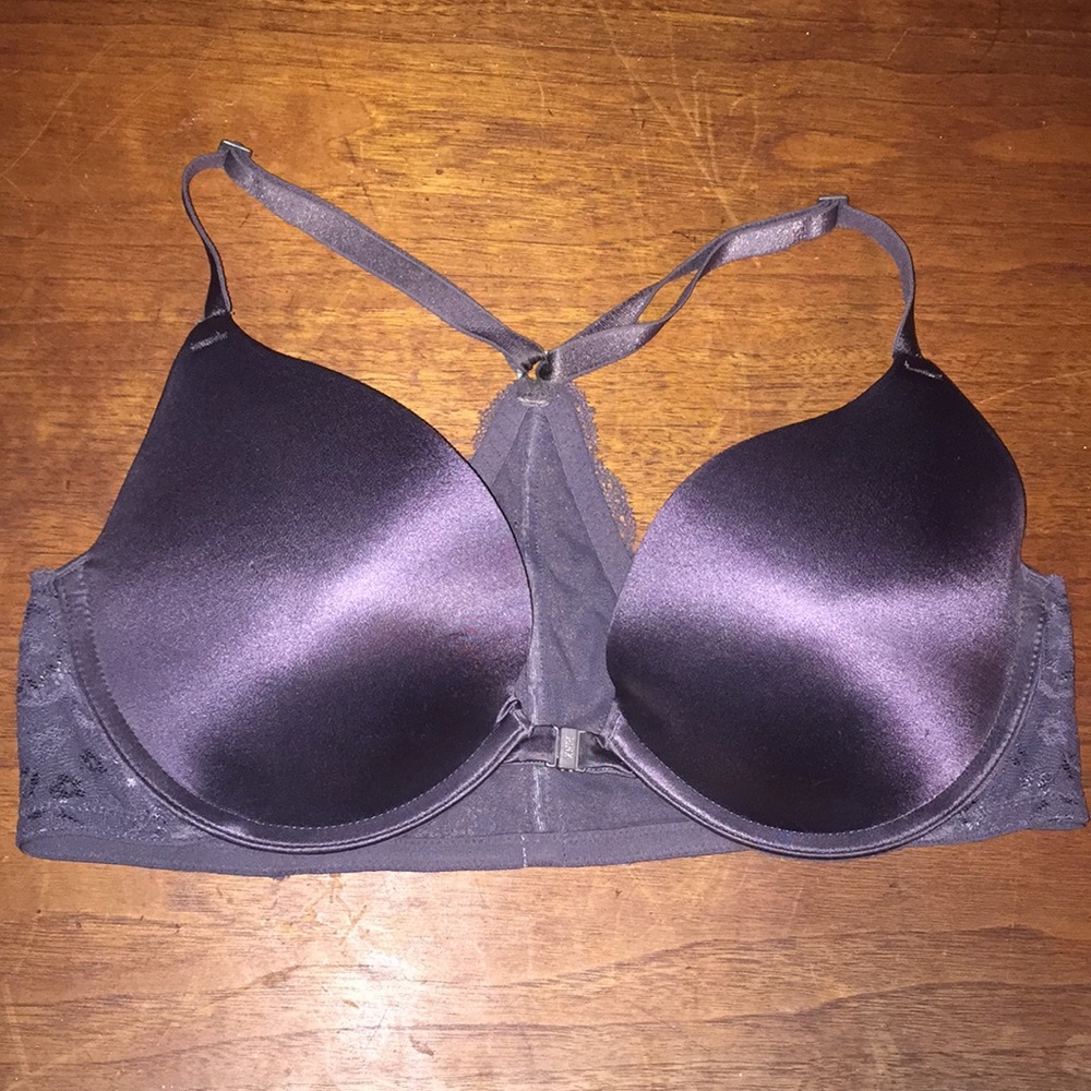VS PINK Front Close Push Up Racerback Bra Lace